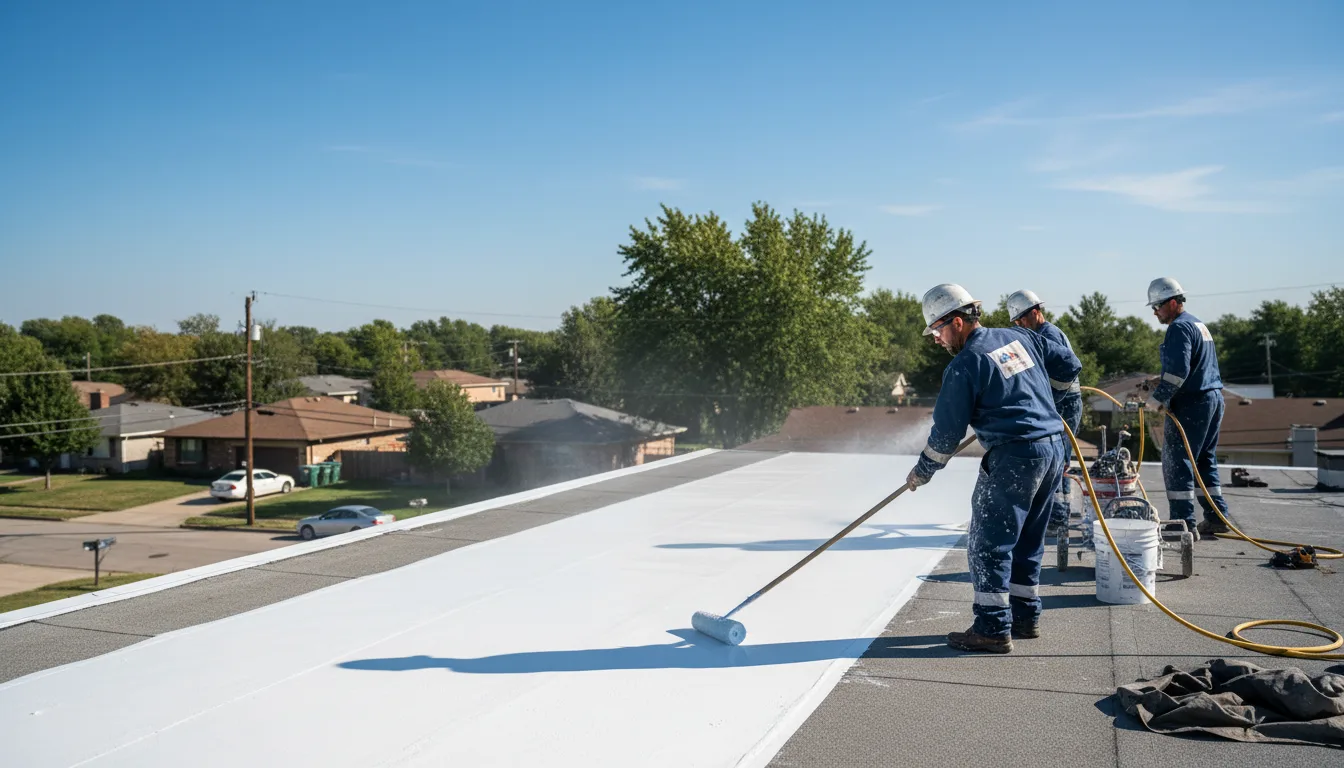 Commercial roof coating in Vienna, IL near me